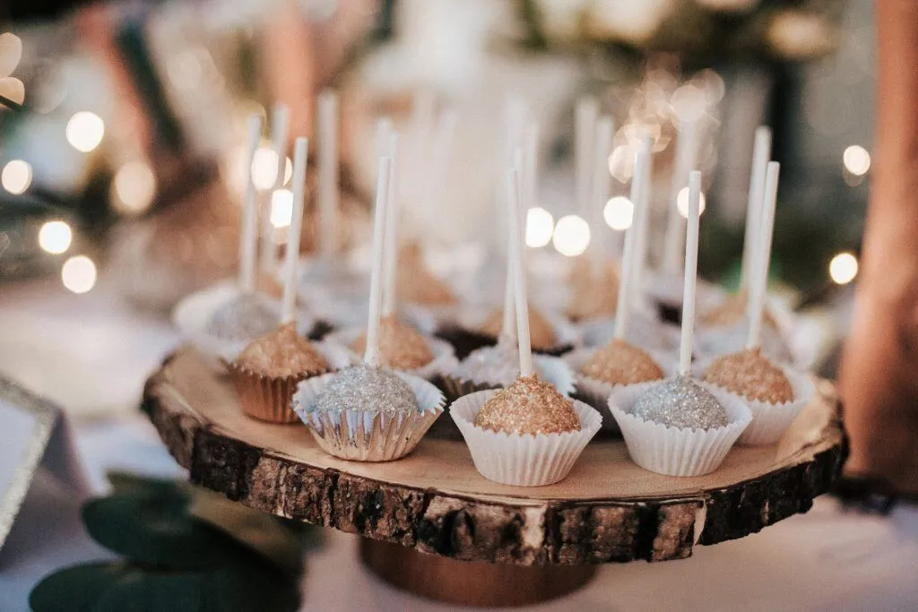 Tray of sweets at a bakery event